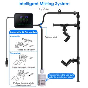 Sistema di Nebulizzazione Intelligente per Rettili con Timer Touch Screen, Ugelli Regolabili a 360 Gradi, Portata di 5 Metri, Umidificatore Smart per - Product Image 6