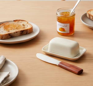 Juego de cuchillos para queso de cerámica, 3 piezas, con mango de madera, para tabla de quesos y utensilios de cocina - Product Image 5