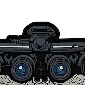 Patch en silicone souple 3D personnalisé en PVC gaufré avec paillettes, décoration de logo économique, toutes couleurs pour vêtements - Product Image 3