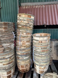 [MEILLEURES VENTES] |   Seau à crabes en bois robuste à lattes pour le transport de fruits de mer et de poissons, fourni du Vietnam - Product Image 5