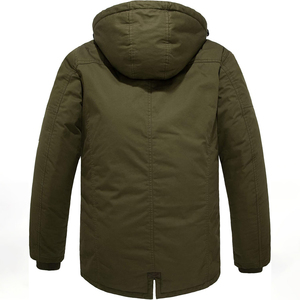 Chaqueta de Invierno para Hombre, Talla Grande, Cálida, con Forro de Sherpa, Capucha Desmontable, Impermeable, Ecológica, Transpirable y de Secado Rápido - Product Image 2