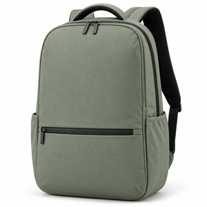 Mochila Moderna para Portátil Color Marrón con Cierre de Cremallera, Bolsillos Laterales y Correas de Malla - Product Image 5