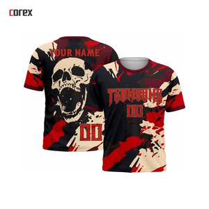 เสื้อเจอร์ซีย์คอกลมแบบสวม ทีมมืออาชีพ ผ้าพรีเมียม ทอแบบถัก แขนสั้น สำหรับงานพิธีการ  แบบซับลิเมชั่น - Product Image 5