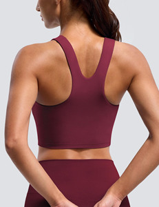 Haut de yoga pour femme imprimé en sérigraphie, conçu pour l'entraînement et le fitness, conçu pour résister à une utilisation fréquente sans perdre sa qualité - Product Image 2