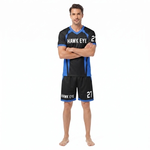 Conjunto de Camiseta de Entrenamiento de Fútbol Personalizada para Hombre, Cuello en V, Pantalones Cortos, para Adultos, 100% Poliéster, Ropa Deportiva con Diseño Sublimado - Product Image 4