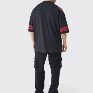 เสื้อฮอกกี้น้ำแข็งชายรุ่นเยาวชนแบบกำหนดเองขายดีที่สุด พร้อมชื่อทีม OEM พิมพ์ลายแบบ Sublimation เต็มตัว แขนสั้น สำหรับแฟนฮอกกี้ - Product Image 4