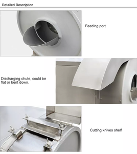 Chine Fournisseur Industriel Commercial Légumes Coupe-pommes de terre Pomme de terre Carotte Tranchage Découpe Salade Machine - Product Image 3