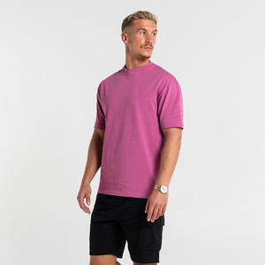 เสื้อยืดคอกลมผู้ชายคุณภาพสูง ผ้าถักนิตติ้ง 100% คอตตอน เนื้อผ้านุ่ม ระบายอากาศได้ดี เพื่อความสบายสูงสุด - Product Image 3