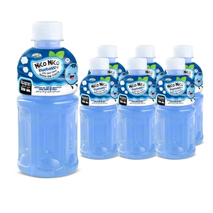 Bebida de Nata de Coco de Alta Calidad de la Marca Nico Nico con Jugo de Arándanos NFC en Botella PET de 320 ml, Muestra Gratis, HALAL, MOQ Bajo - Product Image 2