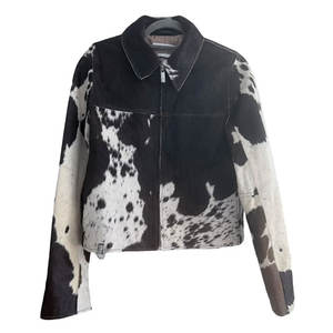 Chaquetas de cuero de vaca de nuevo diseño para hombre, chaqueta de invierno de cuero de vaca hecha a medida para hombre - Product Image 1