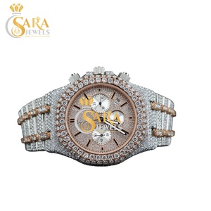 Nuevo Reloj Analógico con Diamantes de Imitación VVS Moissanite para Ocasiones Especiales y Regalos Disponible a un Precio Accesible - Product Image 1