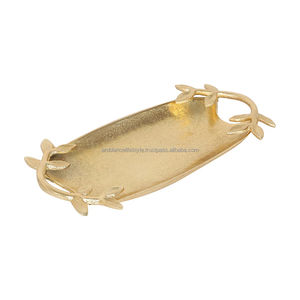 Bandeja decorativa de Metal de hoja de aluminio de diseño moderno superventas para el hogar, Patio al aire libre, sala de estar, planta inspirada en el ambiente - Product Image 3