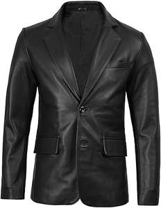 Leather Mens Real Leather Jacket Custom Design Best Price Breathable Coat Made in Pakistan - Product Image 1