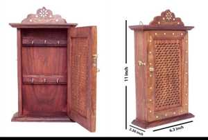 Excellent Quality Modern Wooden <b>Key</b> Holder <b>Wall</b> Mount <b>Key</b> Rack <b>Hooks</b> For Home Entrance Storage Available For Sale - Product Image 2