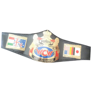 Ceinture de champion de lutte féminine WCW personnalisée avec drapeaux internationaux, qualité supérieure - Product Image 2