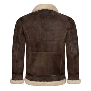 Chaquetas para Hombre, Chaqueta Impermeable de Piel de Oveja Gruesa con Forro de Piel Sintética, Protección contra el Frío del Invierno - Product Image 4