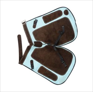 Chaps de fermeur en cuir de qualité supérieure avec plusieurs poches à outils - Product Image 6