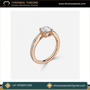 Anillo de Eternidad de Moissanita en Oro Blanco de 10K, Joyería Fina, Estilo Romántico y Moderno, Diseño Solitario, para Boda, Compromiso, Aniversario, para Mujer - Product Image 4