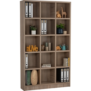 Modern 5 Tier Tall <b>Bookcase</b> Wooden Grain Storage Cabinet <b>Open</b> Shelf Organizer for Living Room Bedroom Home Office - Product Image 2
