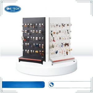 Color Customization Anti-rust Stable Perforated back gondola shelving with hook Freestanding Vertical Light Duty Supermarket - Product Image 4