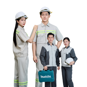 Vêtements de travail pour électriciens à bon prix, vêtements de chantier en coton PE, combinaison de soudeur, vêtements de ferme, design/logo personnalisé - Usine FMF - MOQ faible - Product Image 1