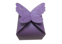 Lot de Pochettes en Papier Kraft Biodégradable Thème Papillon Violet Rouge Blanc Rose pour Bonbons et Sucreries – Idéal pour Mariages