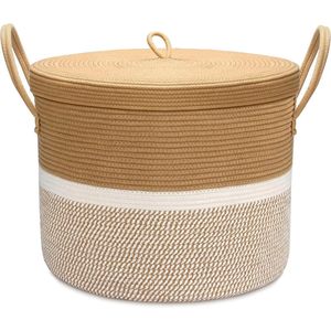 Cesta de Almacenamiento para Roti con Tapa, Cesta para Pan Hecha a Mano para la Cocina o Mesa de Comedor - Product Image 5