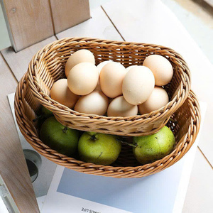 Cestas de ratán elegantes rústicas, perfectas para la organización del hogar y la Decoración elegante, solución de almacenamiento minimalista hecha a mano, práctica - Product Image 2