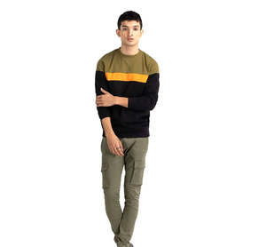 เสื้อสเวตเชิ้ตผ้าคอตตอนผสมสำหรับผู้ชาย สัมผัสนุ่มสบาย ดีไซน์เพื่อความสบายตลอดวันและสไตล์คนเมือง - Product Image 2