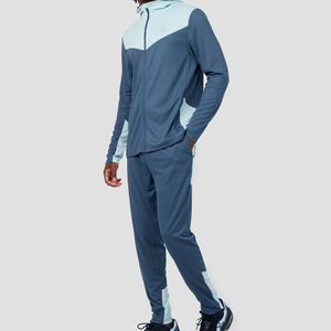 Ensemble de survêtement streetwear pour homme, coupe ajustée, avec capuche et fermeture éclair intégrale, léger, respirant, tenue sportive - Product Image 1