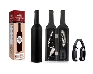 Ensemble d'ouvre-bouteilles à vin multifonctionnel, coffret de bar, support en forme de bouteille, ouvre-bouteille cadeau, accessoires de bar - Product Image 6