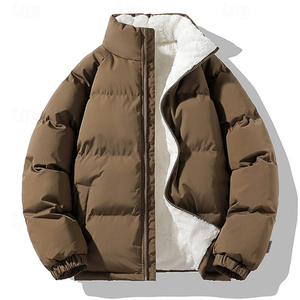 Custom Men Puffer <b>Jacket</b> High Collar Winter Outerwear <b>Warm</b> Insulated Coat Wholesale Bulk Supply - Product Image 6