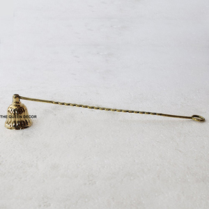 <b>Wick</b> Extinguisher for Home Decor Spiritual and Gift Usage Handmade Solid Brass <b>Candle</b> Snuffer with Wooden Handle Antique Finish - Product Image 2