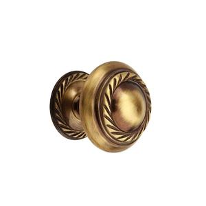 Antique Brass Cabinet <b>Drawer</b> Knobs Brownish <b>Gold</b> Vintage Wardrobe Kitchen Door <b>Pull</b> Handle Classic Furniture Hardware - Product Image 1