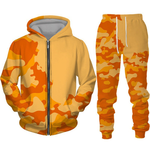 High Quality Eco-Friendly 100% Cotton Winter Streetwear Casual Fleece Sweatshirts Sweatpants Tracksuits Set Custom <b>Men</b> Regular - Product Image 6