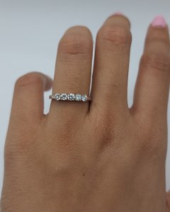 0.50 CT 5 Stone Lab Grown <b>Diamond</b> <b>Ring</b> in 18K Gold Women | Trendy Graduation <b>Ring</b> | IGI Certified Bridal <b>Diamond</b> Jewelry - Product Image 1