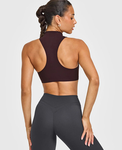 Soutien-gorge de sport pour femme, maintien moyen, en spandex et nylon, respirant, séchage rapide, écologique, 220g - Product Image 4