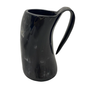 Chope à bière en corne de bœuf naturelle, de qualité supérieure, faite à la main, article cadeau décoratif - Product Image 2