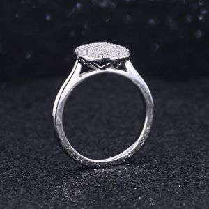 Anillo de Compromiso RITZIN con Diamante Solitario Redondo Creado en Laboratorio en Oro Blanco de 14k con Banda de Oro - Product Image 3