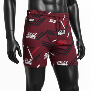 Shorts de mujer de alta calidad en poli spandex elástico con estampado gráfico, tela transpirable y logo sublimado. - Product Image 4