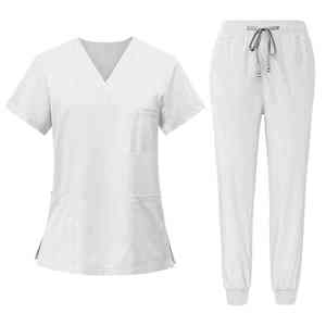 Best Quality Short Sleeve <b>Scrubs</b> Suits Uniforms 4 Way <b>Nurse</b> Hospital Uniforms Jogger Pants Medical Women's Nursing <b>Scrubs</b> Sets - Product Image 6