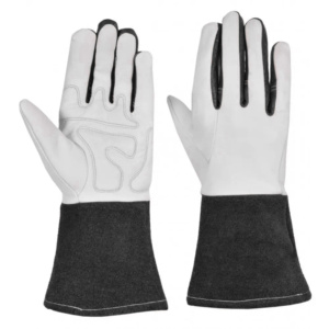 Gants de soudage TIG robustes, protection industrielle ignifuge en cuir de vachette pleine fleur et cuir de chèvre pleine fleur, protection des mains et des bras - Product Image 2
