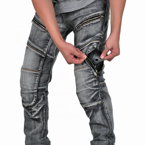Best-selling Customizable High Quality Fall-Resistant Breathable Quick Dry Anti-UV Unisex Denim Biker Pants Cover Off-<b>road</b> All - Product Image 1