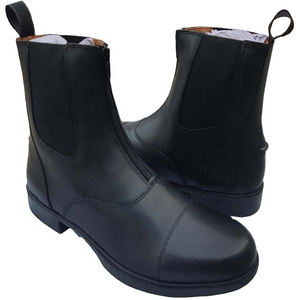 Botas de equitación de cuero de alta calidad para hombres, para entrenamiento y práctica de equitación, venta al por mayor, personalizadas - Product Image 4