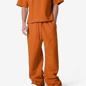 Fabrication de pantalons de survêtement en coton et polyester, en tissu éponge français, avec étiquette privée (OEM) - Product Image 4