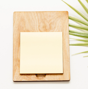 Excellent Quality Wood Memo Pad Holder Custom functional <b>Dedicated</b> Desktop Storage Pen And Memo Pad Holder - Product Image 3