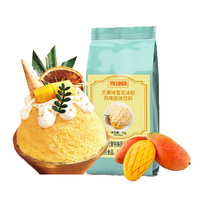 Mango smaak instant sneeuw ijs poeder niet-zuivel roomvervanger suiker voedingsadditieven fruitig dessert mix melkthee 12 maanden houdbaarheid