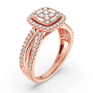 แหวนหมั้นทรงวินเทจแบบ Halo - Product Image 6