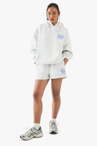 Conjunto de Sudadera con Capucha y Pantalones Cortos Personalizados DTF para Mujer, Poliéster y Algodón, Ropa Casual Urbana, Estampado Personalizado OEM, Conjunto de Dos Piezas - Product Image 6