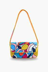 Bolso de Hombro Personalizado Hecho a Mano con Cuentas de Colores Abstractas, Bolso de Fiesta para Mujer con Cuentas de Vidrio, Patrón Geométrico, a la Moda - Product Image 4